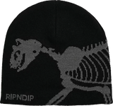 Fossil Skull Beanie (Black)