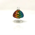 AFM Reversal Mushroom Cap for Dab Rigs, Colorful Swirl Design, Front View on White Background