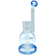 10" AFM Glass Puffco Proxy Dab Rig in Ink Blue with Bent Neck and Showerhead Perc