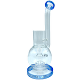 10" AFM Glass Puffco Proxy Dab Rig in Ink Blue with Bent Neck and Showerhead Perc