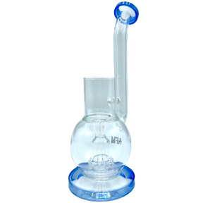 10" AFM Glass Puffco Proxy Dab Rig in Ink Blue with Bent Neck and Showerhead Perc