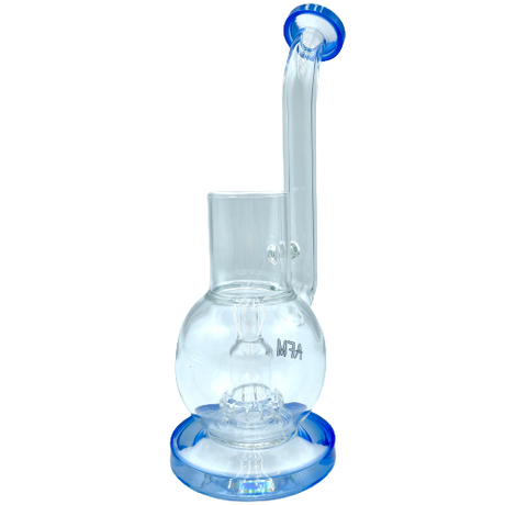 10" AFM Glass Puffco Proxy Dab Rig in Ink Blue with Bent Neck and Showerhead Perc