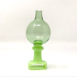 AFM Double Color Bubble Airflow Carb Cap in green, front view on white background