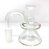 AFM 3" Lucky Goat Clear Glass Dry Ash-Catcher 14mm - Front View on White Background