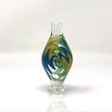 AFM Airflow Reversal Carb Cap with Colored Swirl Design - Front View on White Background