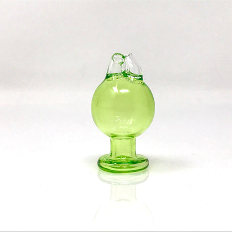 AFM Double Side Spinner Directional Carb Cap in green, front view on white background