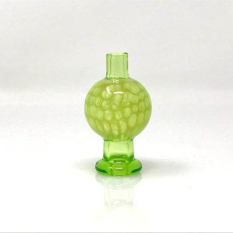 AFM Full Color Honeycomb Airflow Cap in green, front view on white background, for dab rig customization