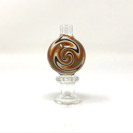 AFM Clear Airflow Reversal Carb Cap with Swirl Design - Front View