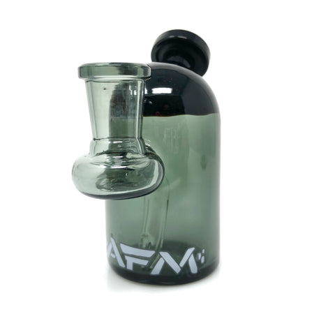 AFM 4" Bullet Mini Dab Rig with Banger, Borosilicate Glass, Side View on White