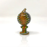 AFM Full Color Wig Wag Reversal Carb Cap for Dab Rigs, Front View on White Background