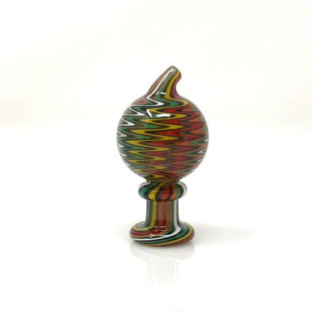 AFM Full Color Wig Wag Reversal Carb Cap for Dab Rigs, Front View on White Background