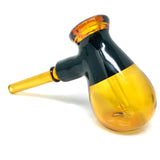 AFM 6" Fat Hammer Bubbler in Color Glass, Side View on White Background