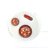 AFM Mini Terp Slurper Reversal Marble Pill Set - 20mm with vibrant colored glass