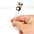 AFM Monkey Glass Dabber Tool with Color Accents, Handheld View on White Background