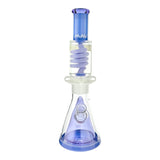 MAV Glass OS90 Purple Beaker Bong with Slitted Pyramid and Freezable Coil System