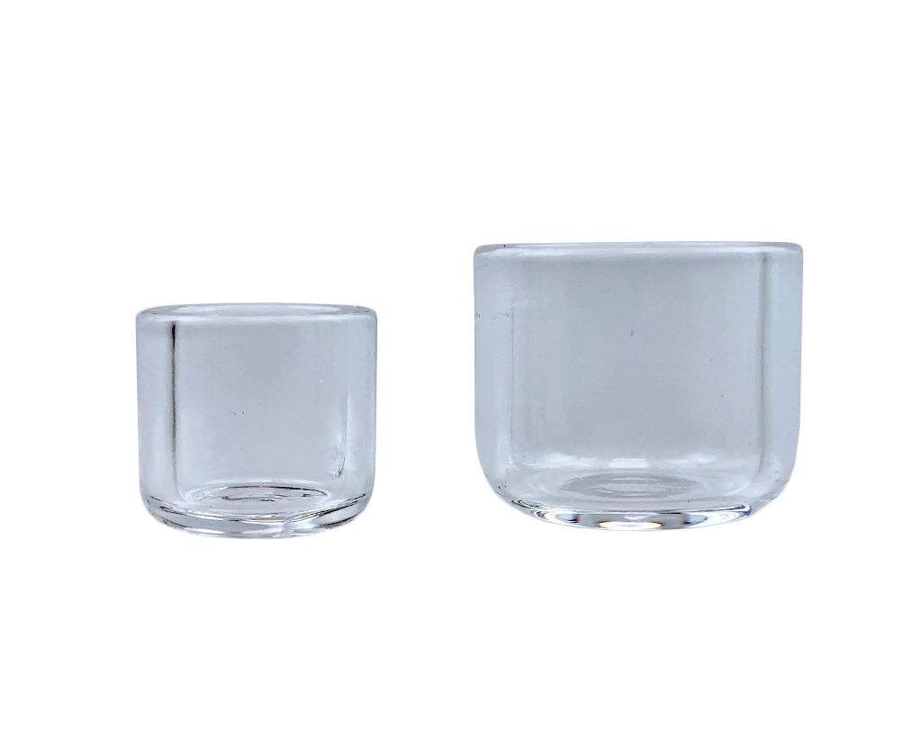 AFM Quartz Glass Banger Inserts for Dab Rigs, Front View on White Background