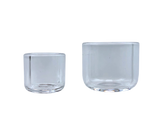 AFM Quartz Glass Banger Inserts for Dab Rigs, Front View on White Background