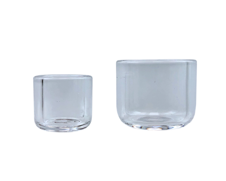 AFM Quartz Glass Banger Inserts for Dab Rigs, Front View on White Background
