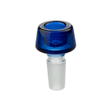 MAV Glass 7 Hole Pro Bowl 14mm in Blue, Front View on White Background, Durable Borosilicate