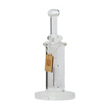 Cheech Glass 9.5" Sandblast Inner Recycler Water Pipe Front View on White Background