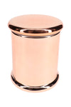 Large Colored Glass Jar – 4″ H × 3½″