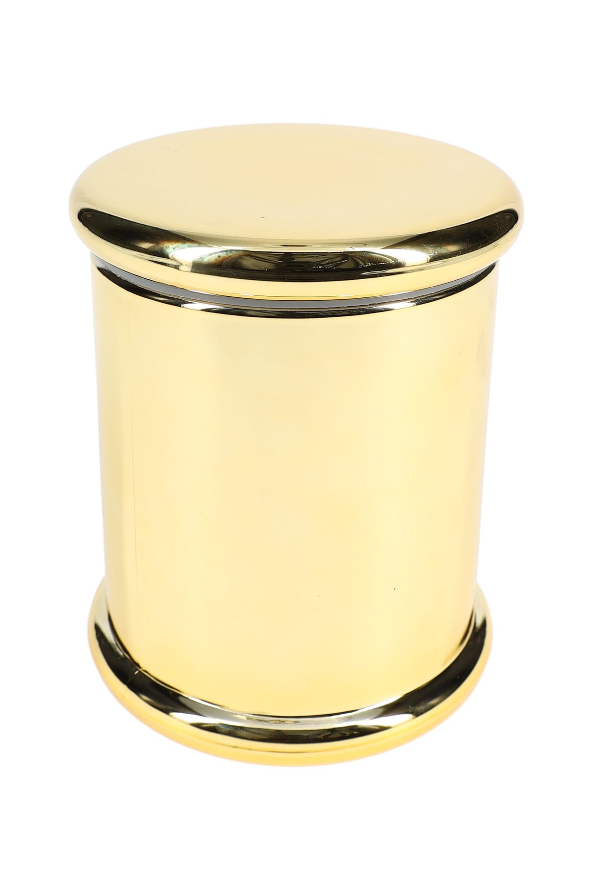 Large Colored Glass Jar – 4″ H × 3½″