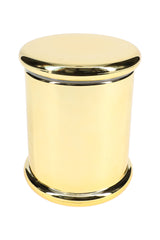 Large Colored Glass Jar – 4″ H × 3½″