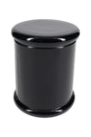 Large Colored Glass Jar – 4″ H × 3½″