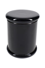 Large Colored Glass Jar – 4″ H × 3½″