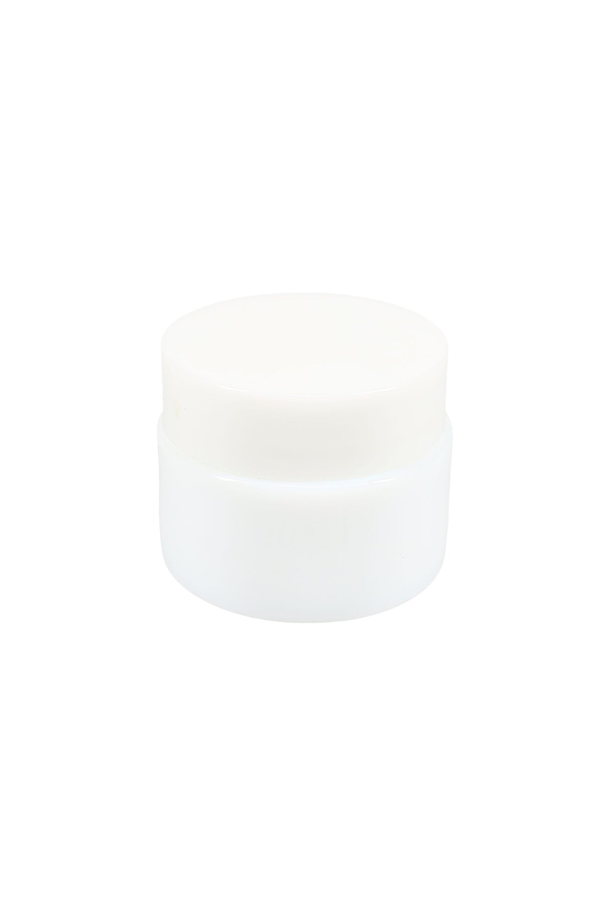 White Glass Wax Jar – Screw-Top Lid