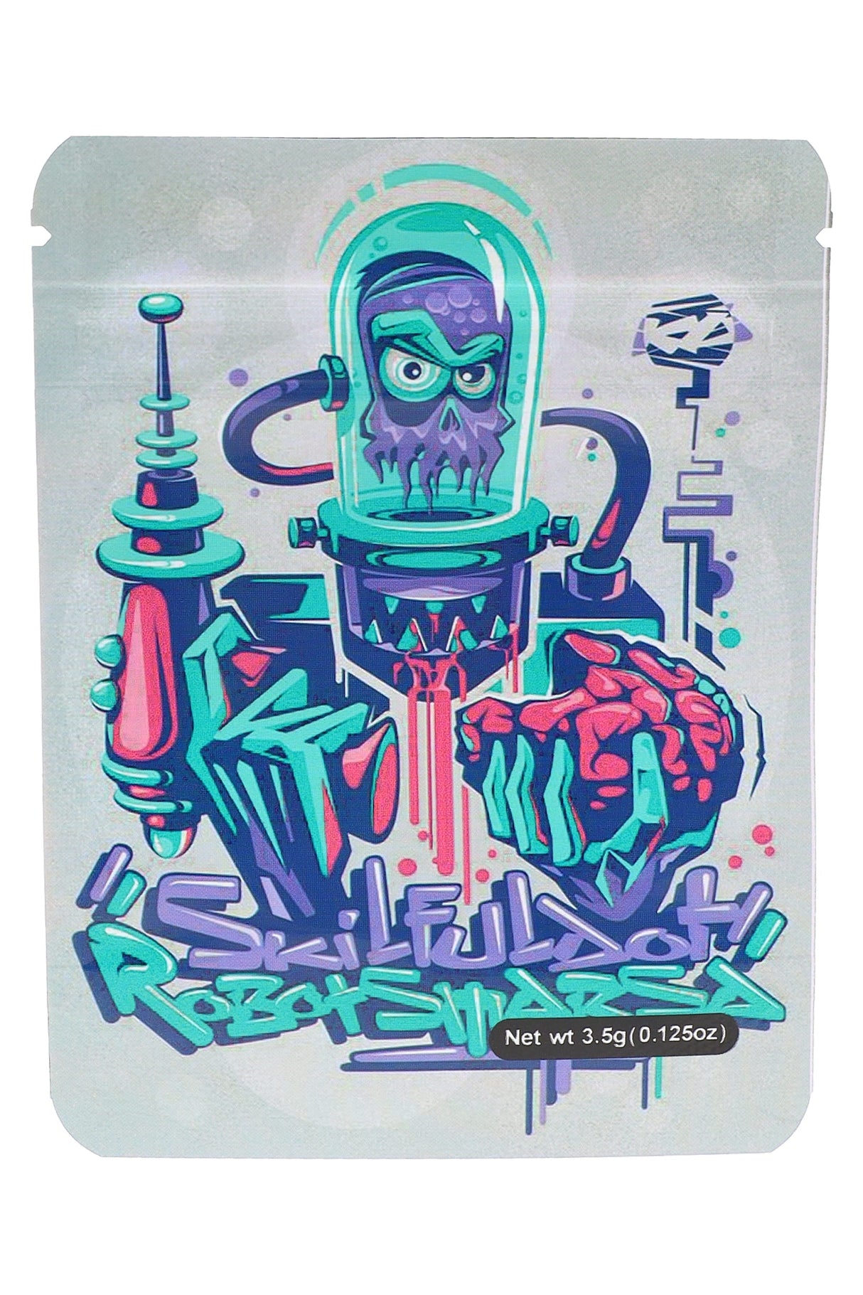 Mylar ⅛ oz Bags – Robot Designs – 50 Pack – Choose Style