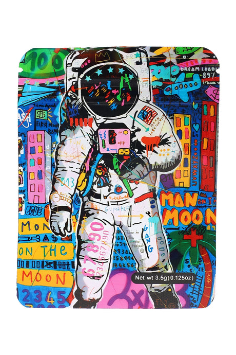 Mylar ⅛ oz Bags – Astronaut Designs – 50 Pack – Choose Style