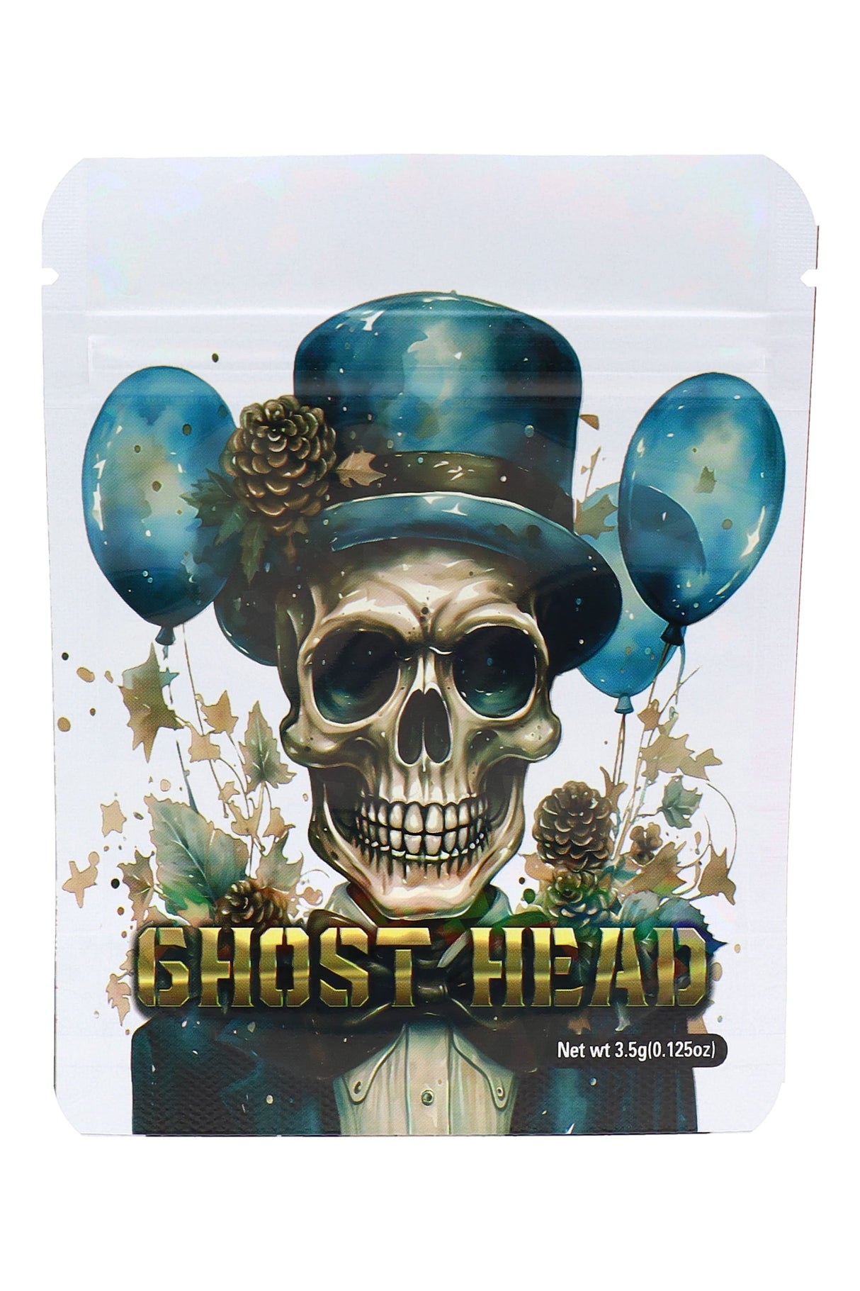Mylar ⅛ oz Bags – Skull Designs – 50 Pack – Choose Style