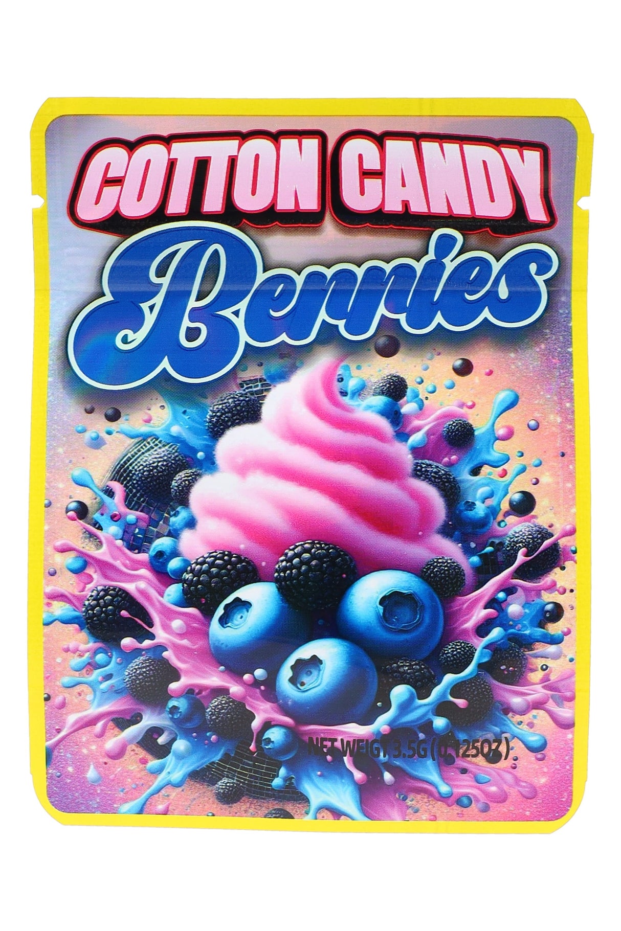Printed Mylar 3.5 g Bags “Sugary Treats” – Choose Design – 50-Pack