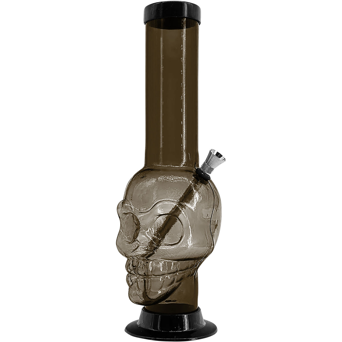 JM Enterprises 12-15" Acrylic Skull Chamber Bong - Multiple Colors