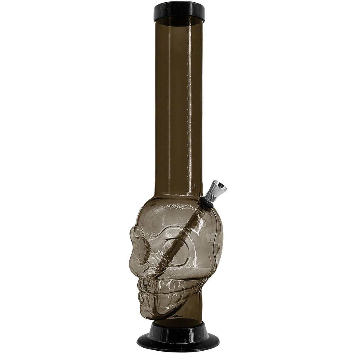 JM Enterprises 12-15" Acrylic Skull Chamber Bong - Multiple Colors