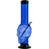 JM Enterprises 12-15" Acrylic Skull Chamber Bong - Multiple Colors