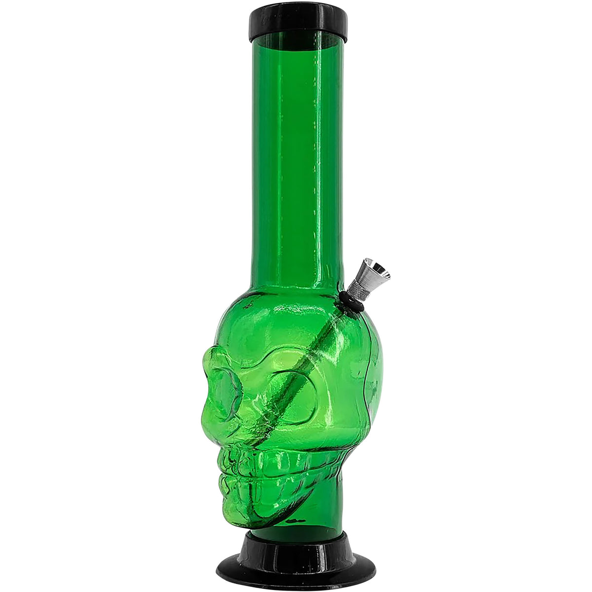 JM Enterprises 12-15" Acrylic Skull Chamber Bong - Multiple Colors