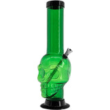 JM Enterprises 12-15" Acrylic Skull Chamber Bong - Multiple Colors