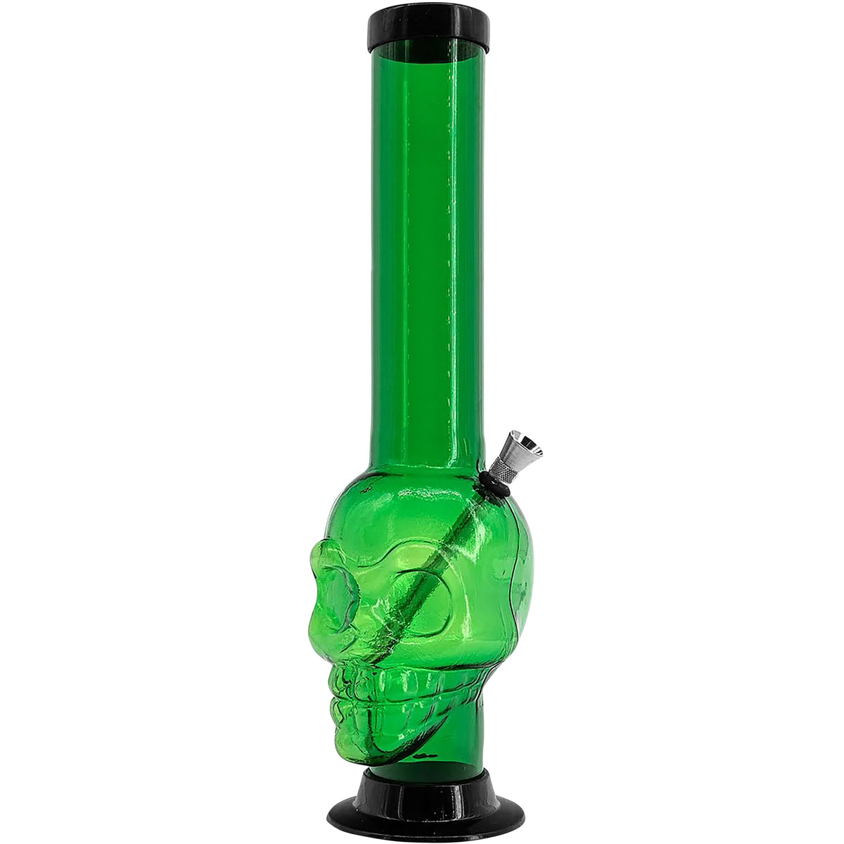 JM Enterprises 12-15" Acrylic Skull Chamber Bong - Multiple Colors
