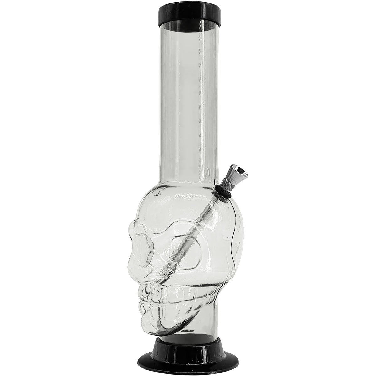 JM Enterprises 12-15" Acrylic Skull Chamber Bong - Multiple Colors