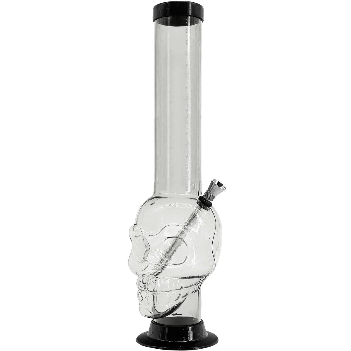 JM Enterprises 12-15" Acrylic Skull Chamber Bong - Multiple Colors
