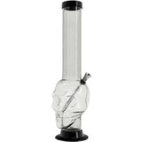 JM Enterprises 12-15" Acrylic Skull Chamber Bong - Multiple Colors
