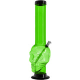 JM Enterprises 12-15" Acrylic Skull Chamber Bong - Multiple Colors