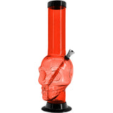JM Enterprises 12-15" Acrylic Skull Chamber Bong - Multiple Colors