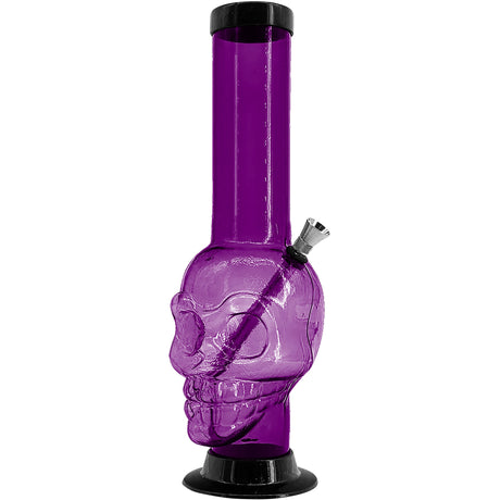 JM Enterprises 12-15" Acrylic Skull Chamber Bong - Multiple Colors
