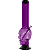 JM Enterprises 12-15" Acrylic Skull Chamber Bong - Multiple Colors