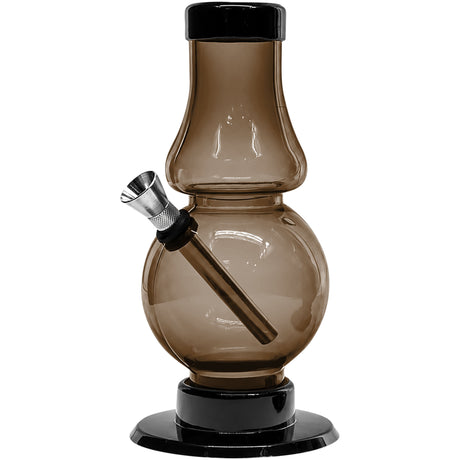 JM Enterprises 6-9" Acrylic Straight Tube Bubble Flare Bong - Multiple Colors