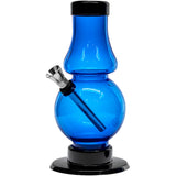 JM Enterprises 6-9" Acrylic Straight Tube Bubble Flare Bong - Multiple Colors