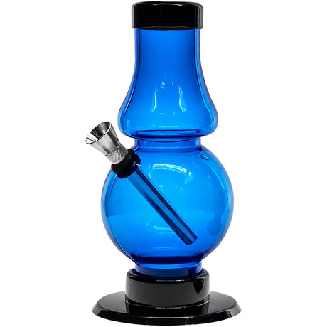 JM Enterprises 6-9" Acrylic Straight Tube Bubble Flare Bong - Multiple Colors